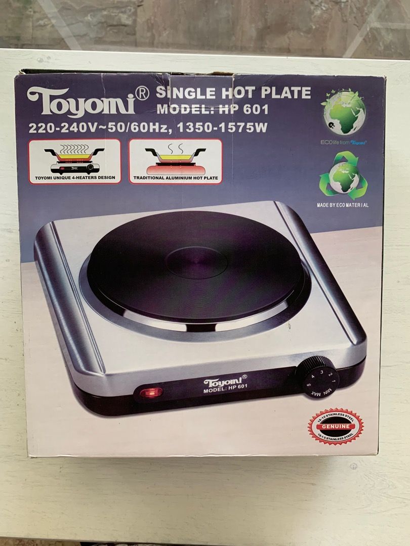 Toyomi brand single hot plate, TV & Home Appliances, Kitchen Appliances