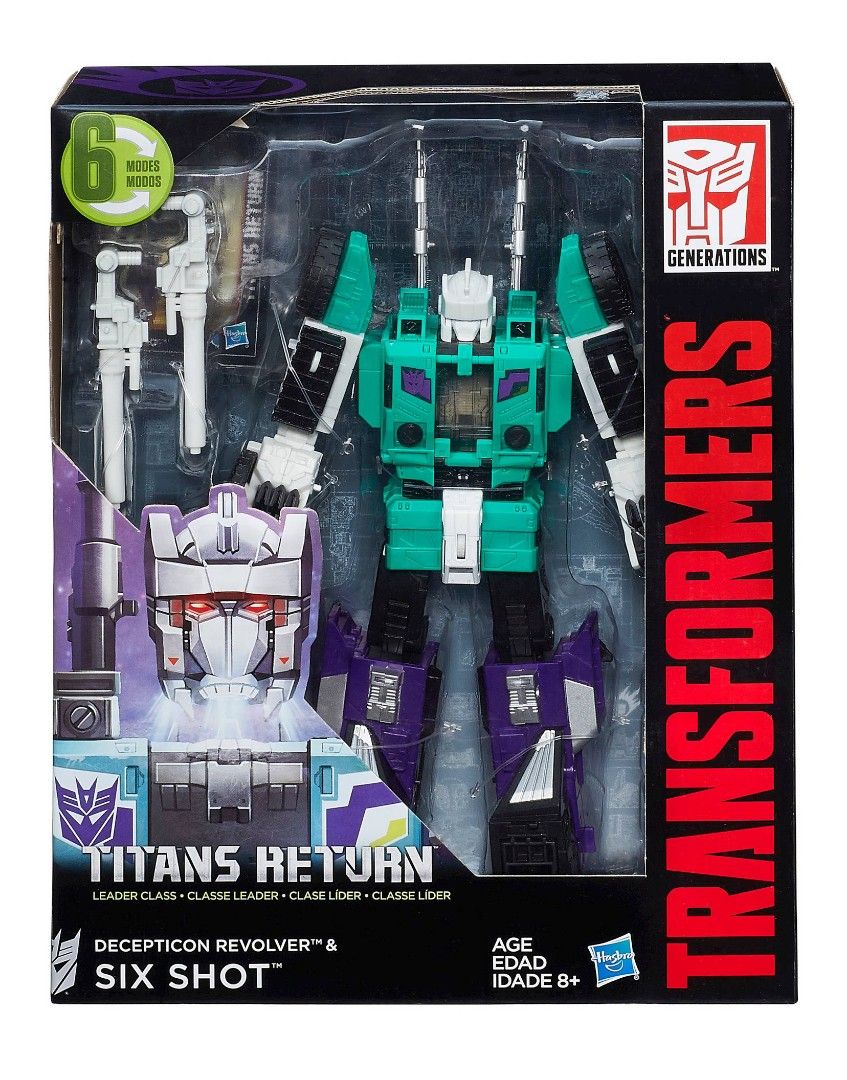 Transformers Titan Return Sixshot Revolver Generations G1 OP Prime TF
