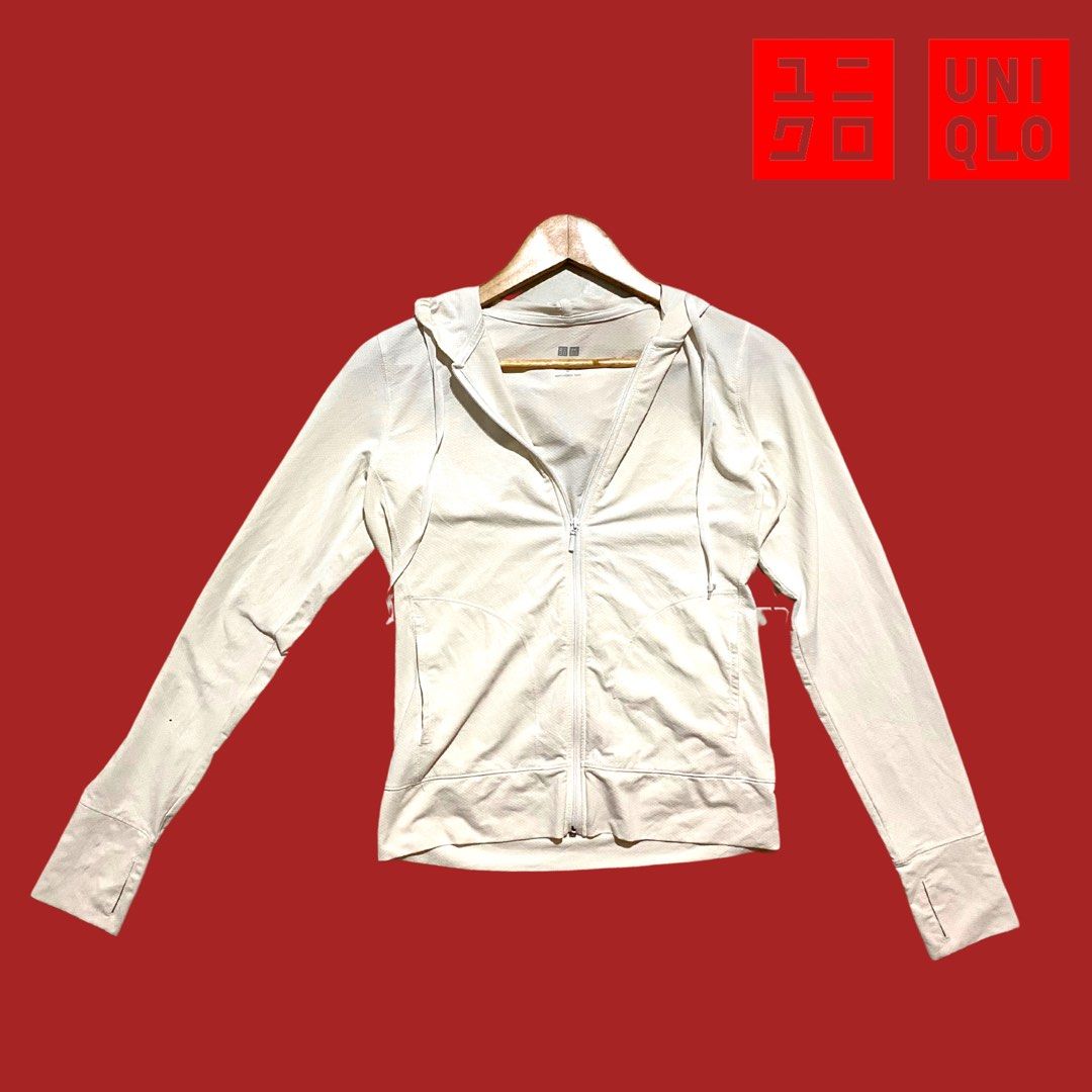 Uniqlo AIRISM MESH UV PROTECTION ZIPPED HOODIE, Perfect for Gym and Running  Jacket y2k, Women's Fashion, Activewear on Carousell