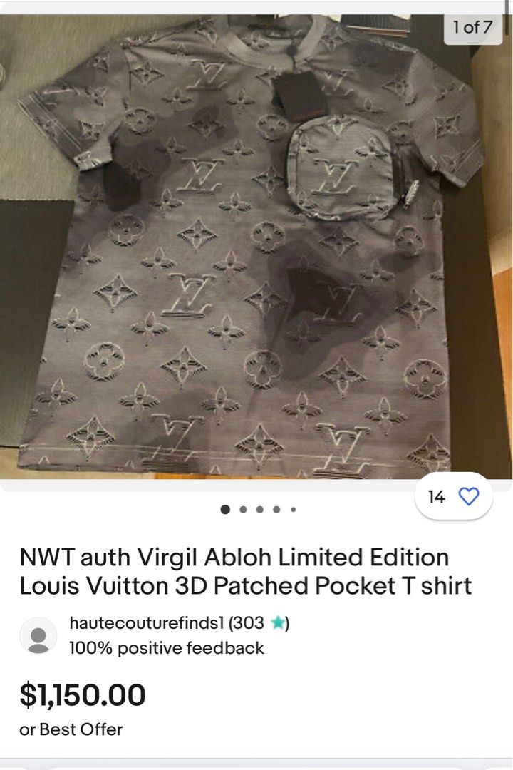 Louis Vuitton MONOGRAM 3D EFFECT PRINT PACKABLE T-SHIRT
