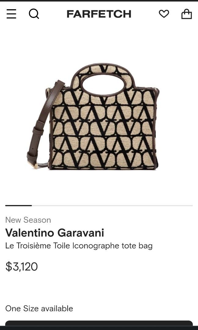 Women's Le Troisième Toile Iconographe Tote Bag by Valentino Garavani