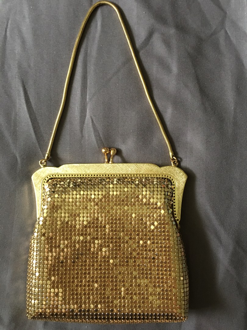 Gold glomesh bag outlet