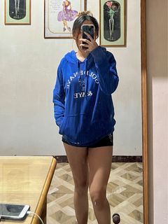 Vintage Cobalt Blue Hoodie