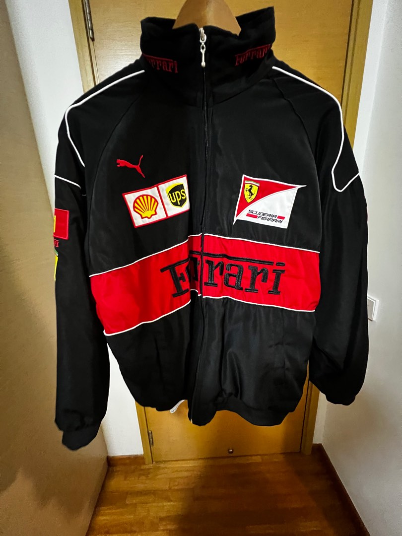 Vintage Ferrari jacket (red and black), Men's Fashion, Coats, Jackets ...