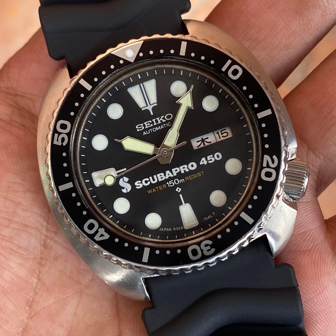 Vintage JDM Seiko 6306 7001 Scubapro 450 Turtle Refurbished