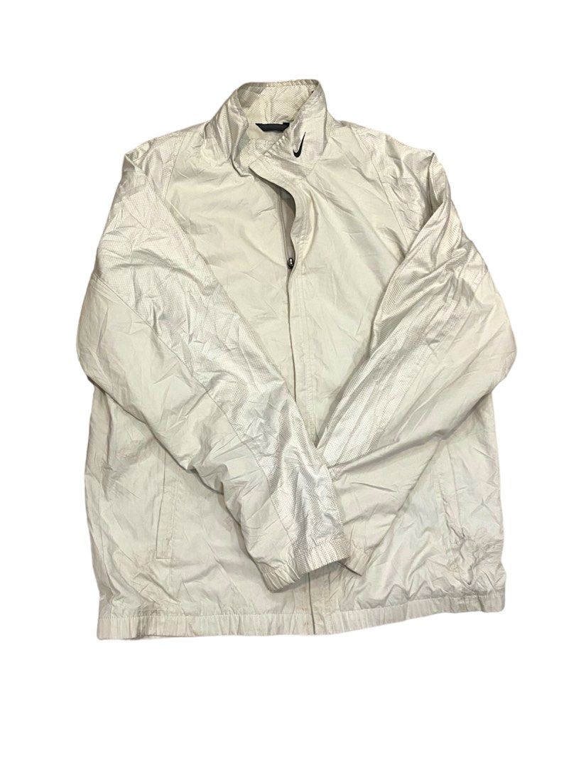 Vintage Nike Golf Windbreaker Collar swoosh White, Men's Fashion, Coats