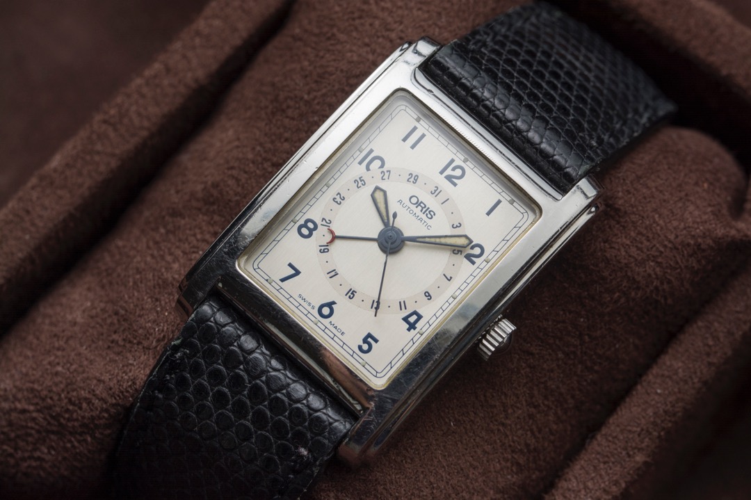 Oris rectangular sales pointer date
