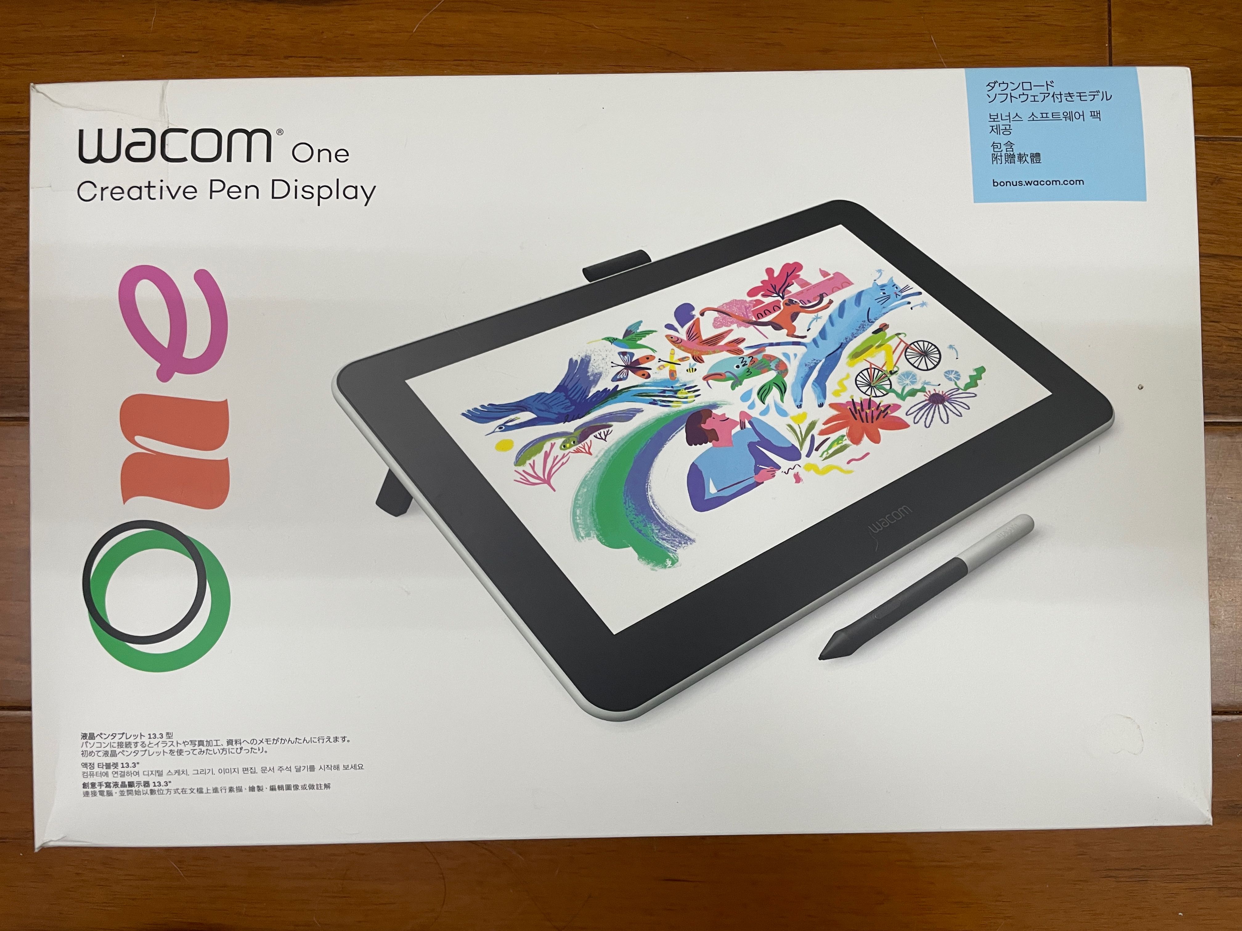 Wacom One繪圖螢幕電繪版（DTC133W1D）, 電腦及科技產品, 電腦