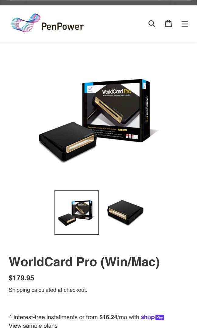 WorldCard Pro Business card scanner, Computers & Tech, Printers
