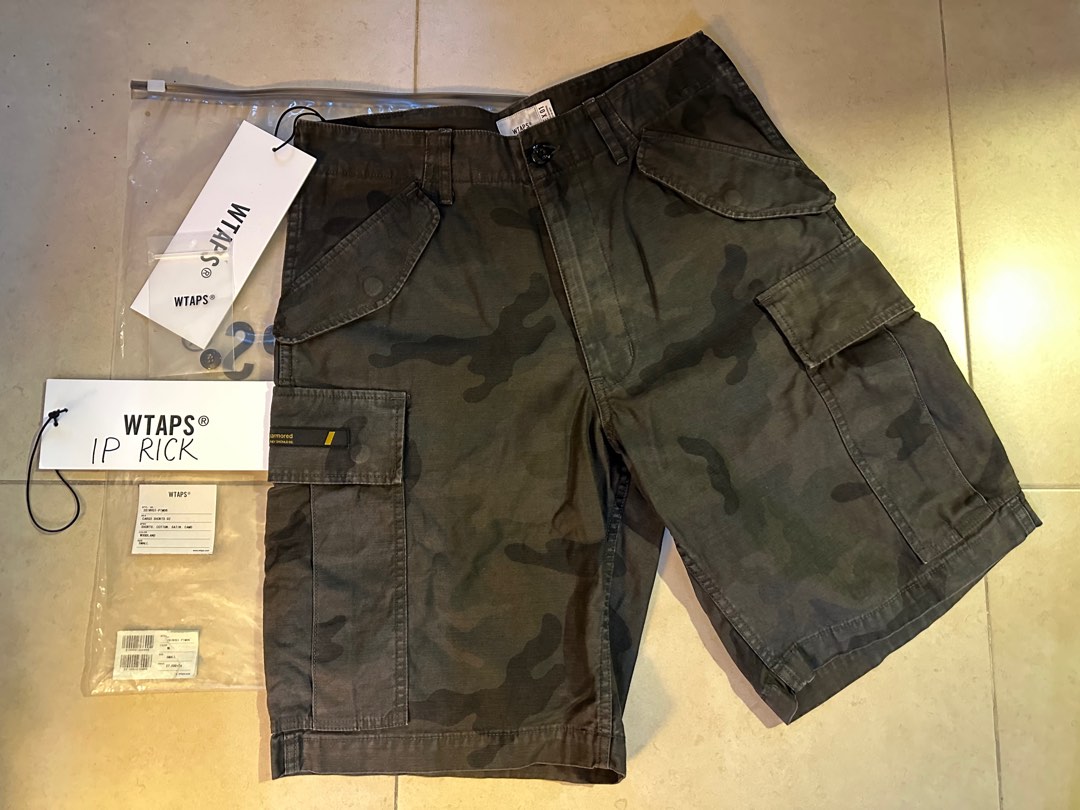 WTAPS 20ss Cargo shorts satin 黒 L-