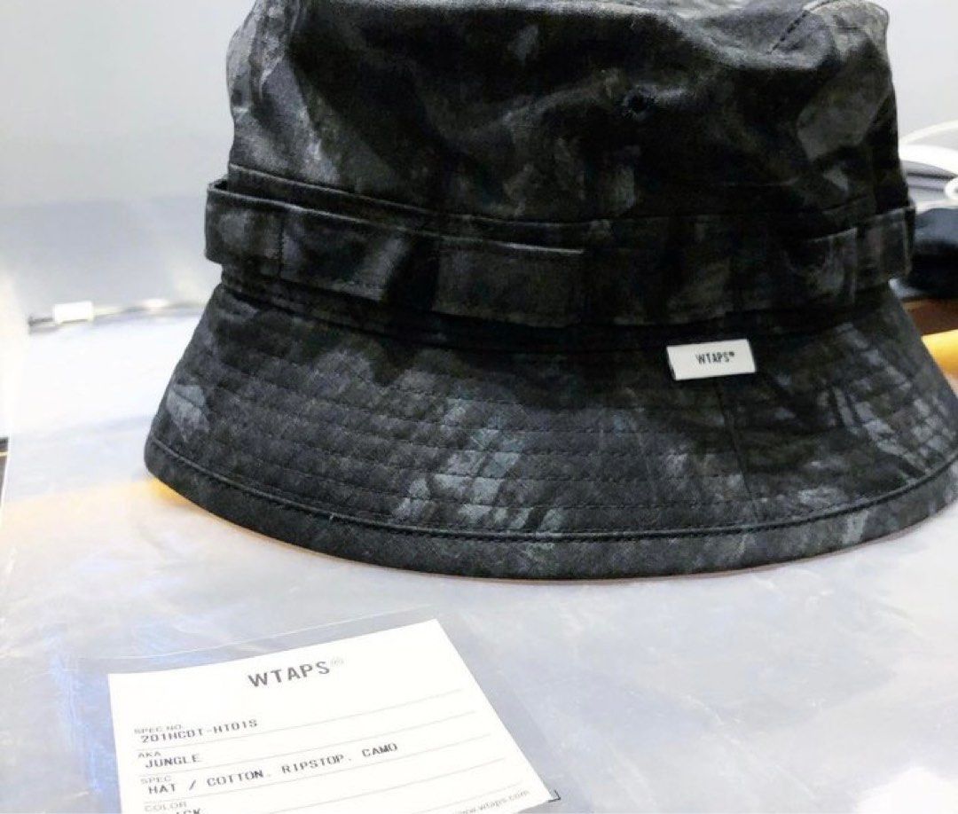 Wtaps jungle hat camo black L, 男裝, 手錶及配件, 棒球帽、帽- Carousell