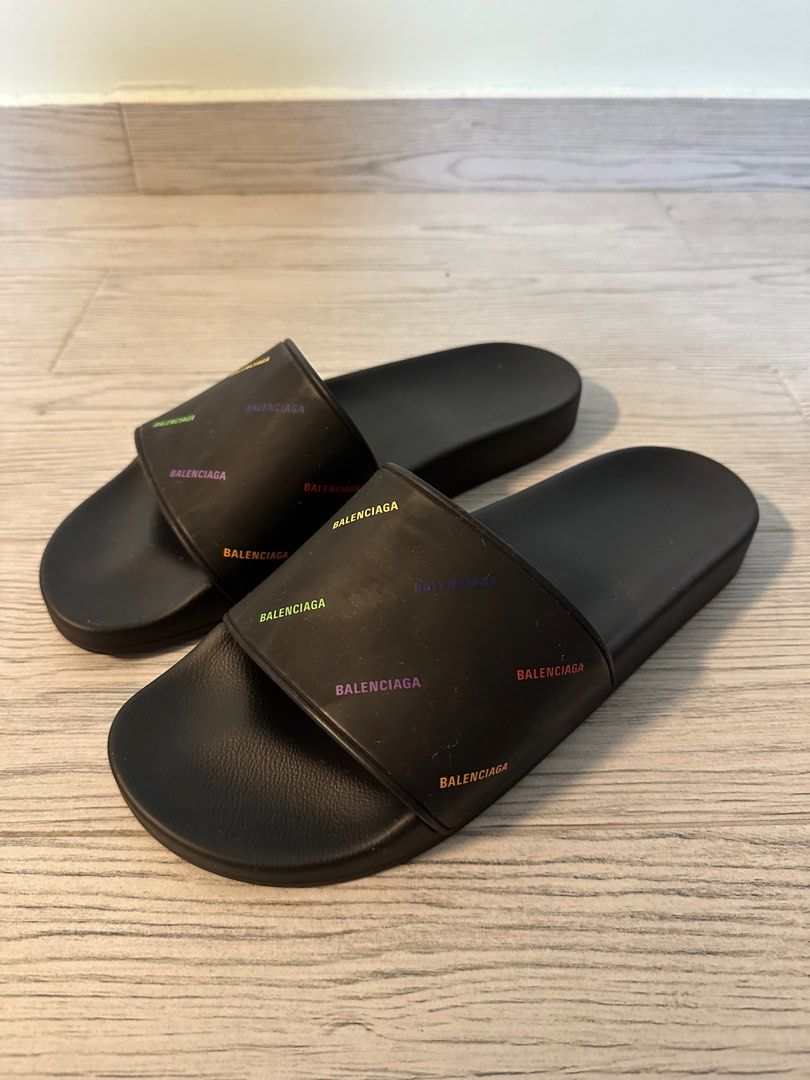 WTS Used Balenciaga Pride Slides Men s Fashion Footwear
