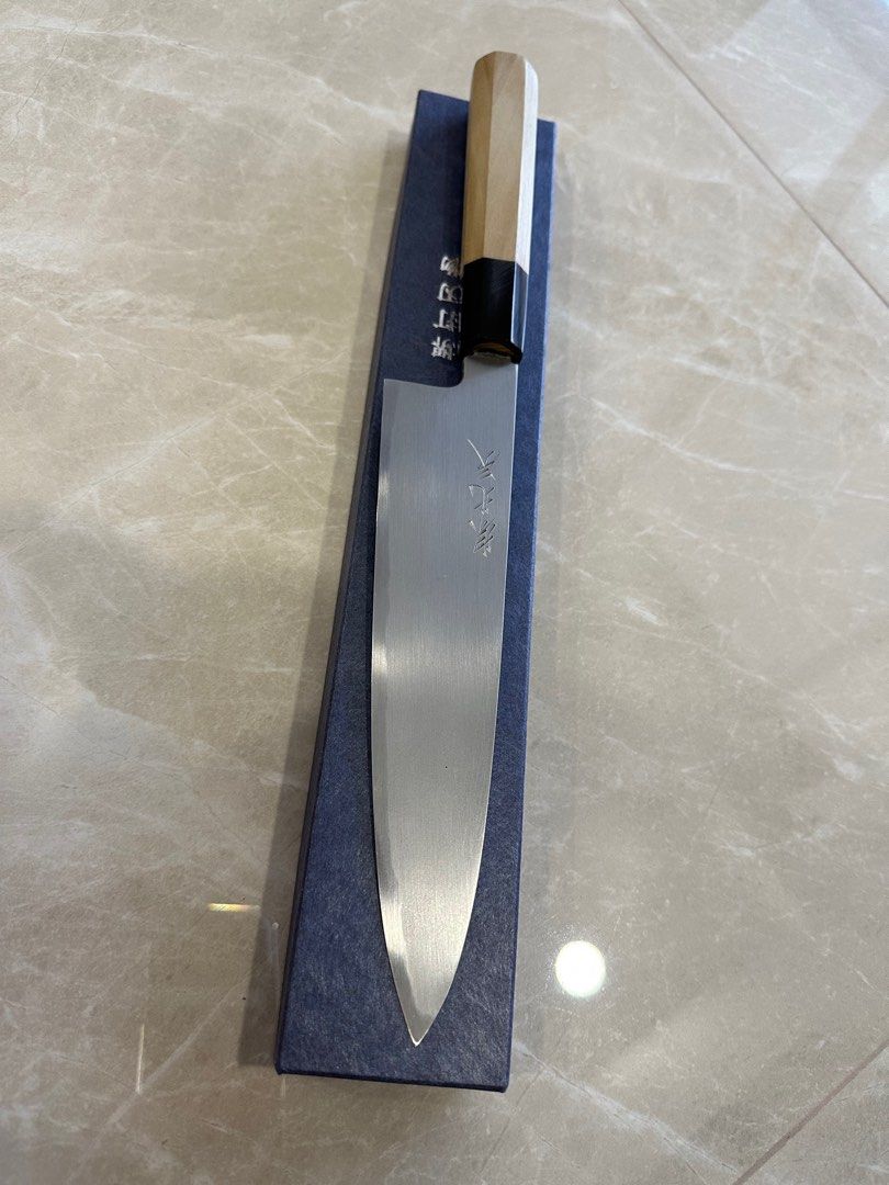 Yoshikazu ikeda white 2 gyuto 210mm, Furniture & Home Living