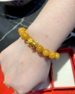 18k koi fish gold bracelet real gold pawnable