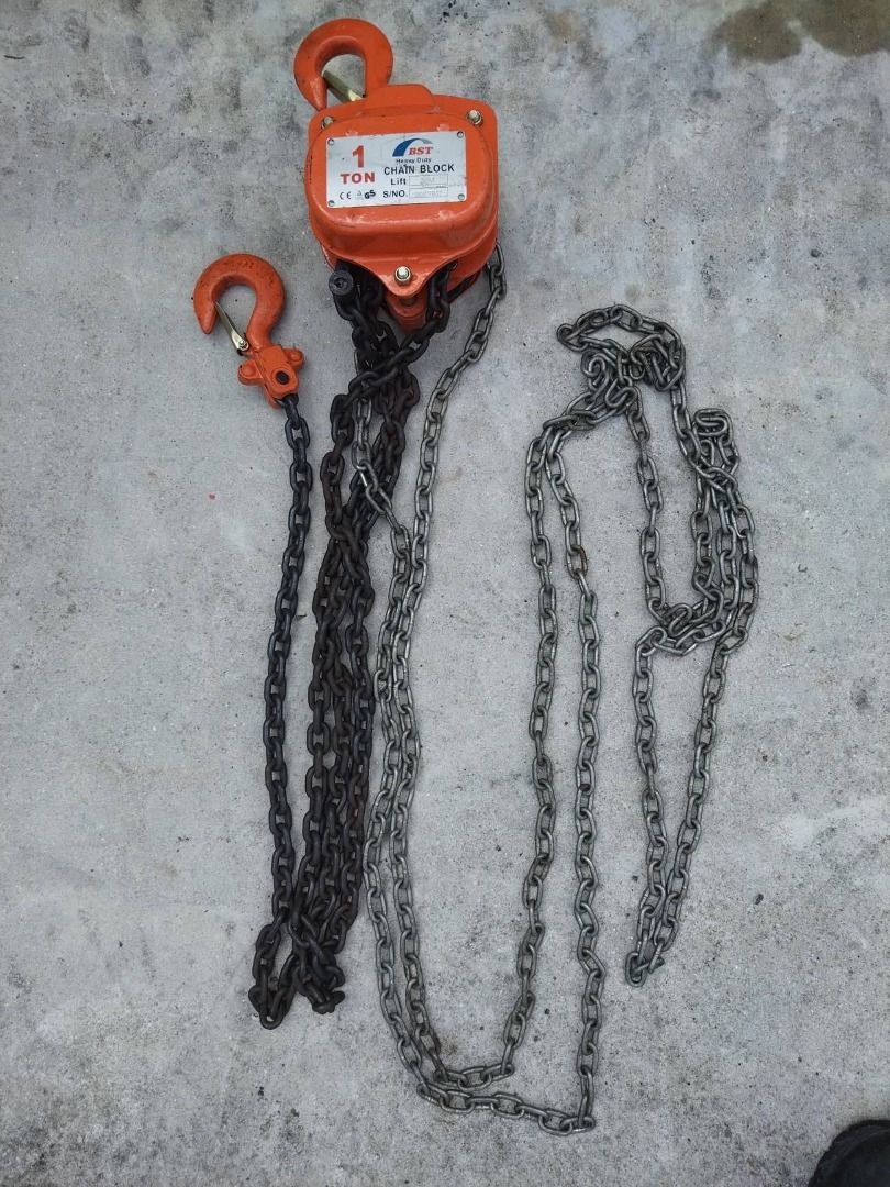 1 Ton Heavy Duty Chain Block, Furniture & Home Living, Home Improvement