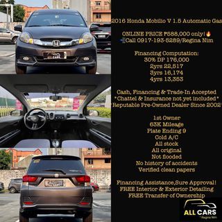 2016 Honda Mobilio 1.5V Automatic Auto