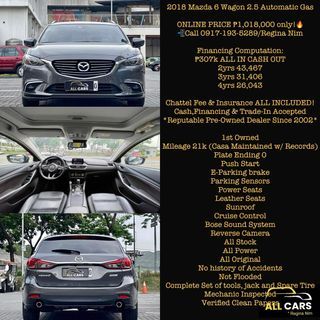 2018 Mazda 6 2.5 Wagon Automatic Auto