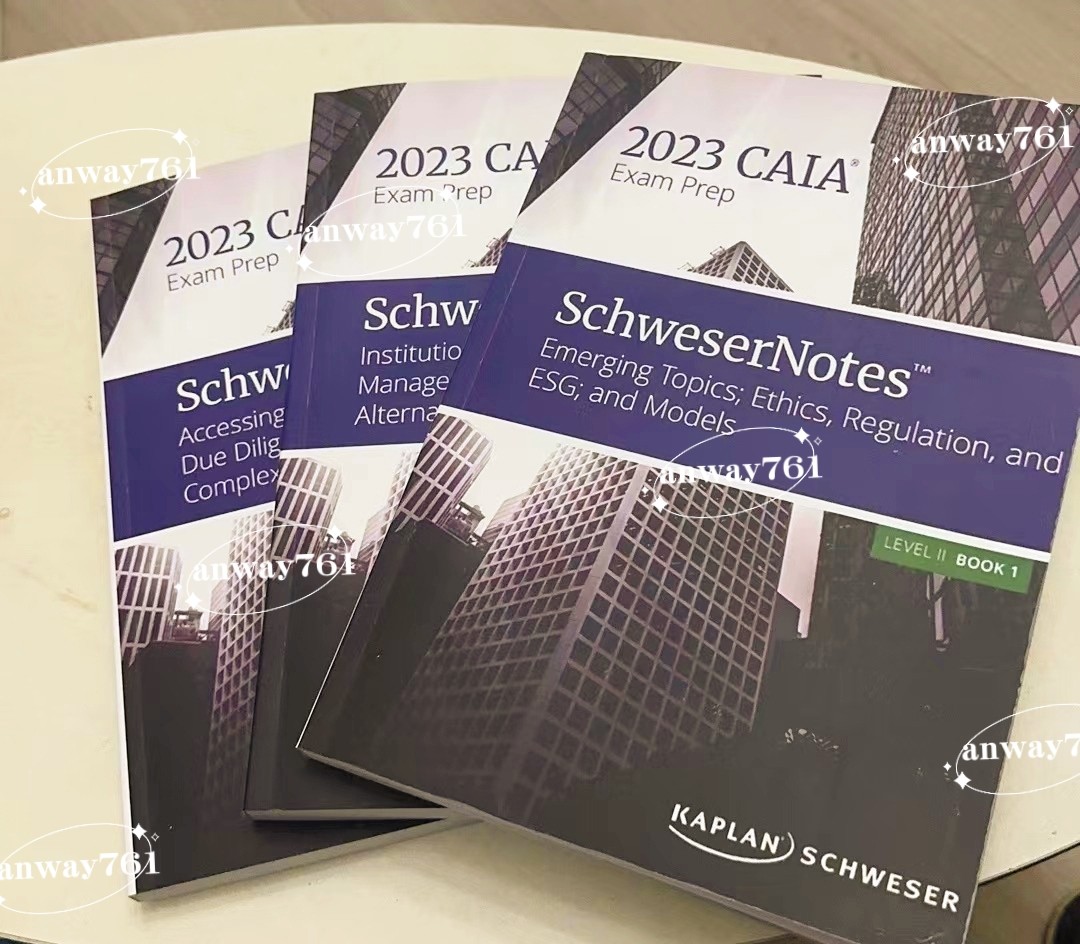 NoteQuickSheet【未開封】SchweserNotes CAIA level2 2023 - 語学 