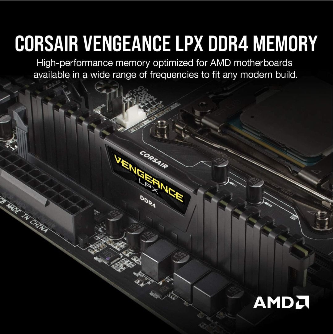 16GB Vengeance LPX DDR4 3000 MHz C15 2.0 Black (2 x 8 GB), Computers Tech, Parts Accessories, Parts on Carousell