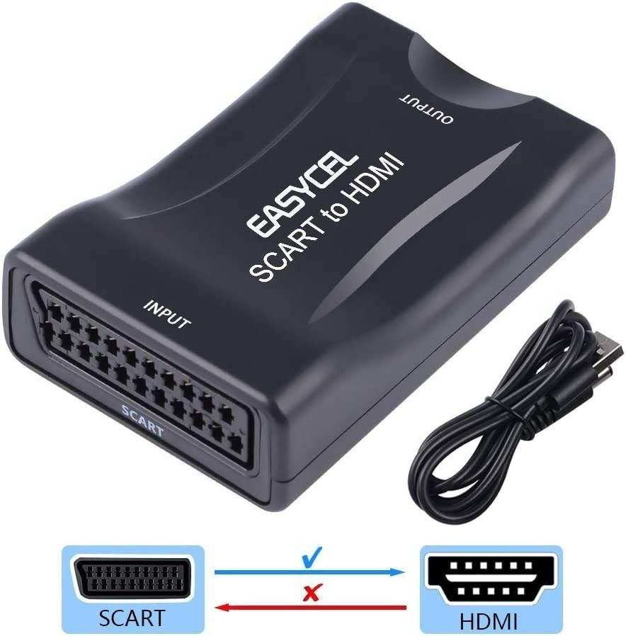 3605] Scart to HDMI Adaptor, EASYCEL Scart to HDMI Converter, Scart in HDMI Out Converter, Scart HDMI Adapter, Computers & Tech, Parts Accessories, Adaptors on Carousell