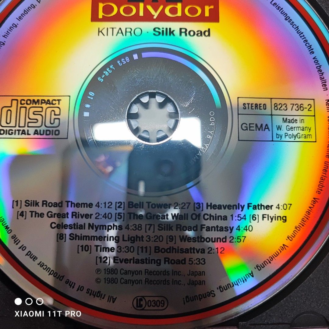 Road Cd R 西德銀圈頭版 喜多郎 絲綢之路 Silk Road CD / 1980年 made in Germany 極靚聲, 興趣及遊戲, 音樂、樂器 ...