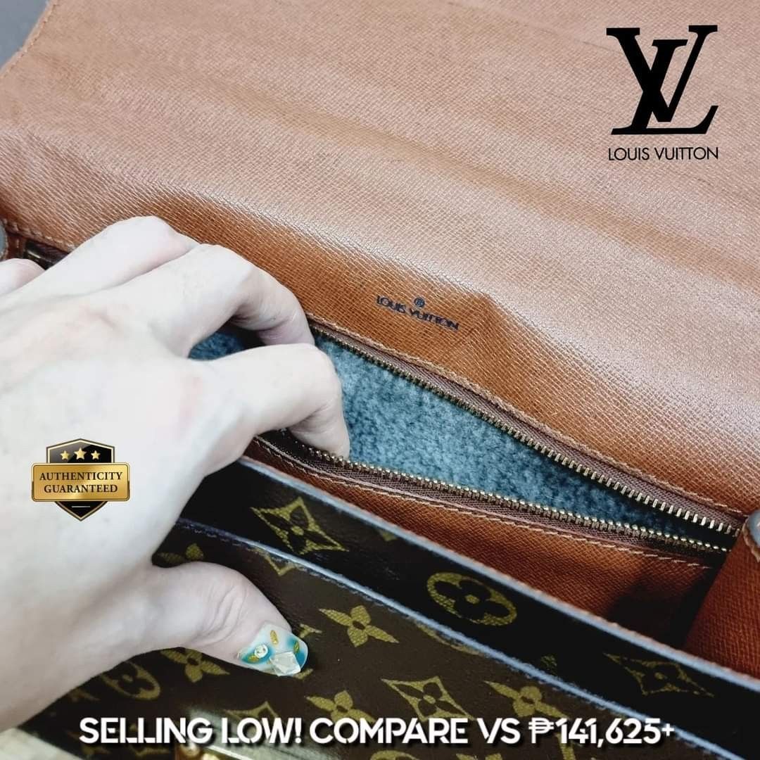 Authentic Louis Vuitton Classic Monogram Canvas Monceau 28 Bag – Italy  Station