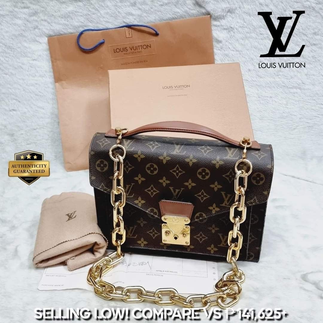 Louis Vuitton Monogram Monceau 28 Hand Bag 2way M51185 LV Auth 42645 Cloth  ref.934532 - Joli Closet