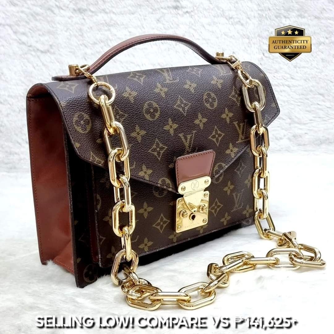 Louis Vuitton Monogram Monceau 28 Hand Bag 2way M51185 LV Auth 46093 Cloth  ref.968273 - Joli Closet