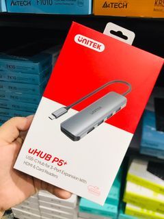 💯 Unitek 6in1 Hub USB-C to 3xUSB 1xHDMI  1xM/SD Card Reader Space Grey H1107F