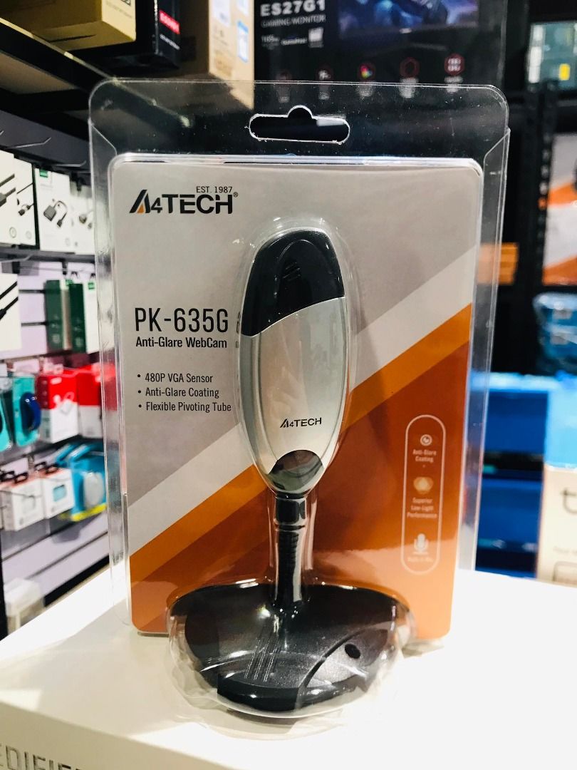 A4Tech PK-635G 480P Anti Glare Web Camera with Mic, Computers & Tech ...
