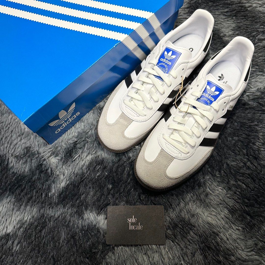 adidas samba og blue and white
