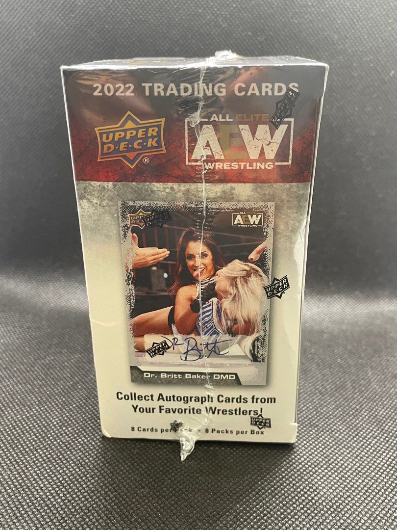 AEW Upper Deck 2022 Trading Cards (Blaster Box of 8 Packs), Hobbies & Toys, Toys & Games on