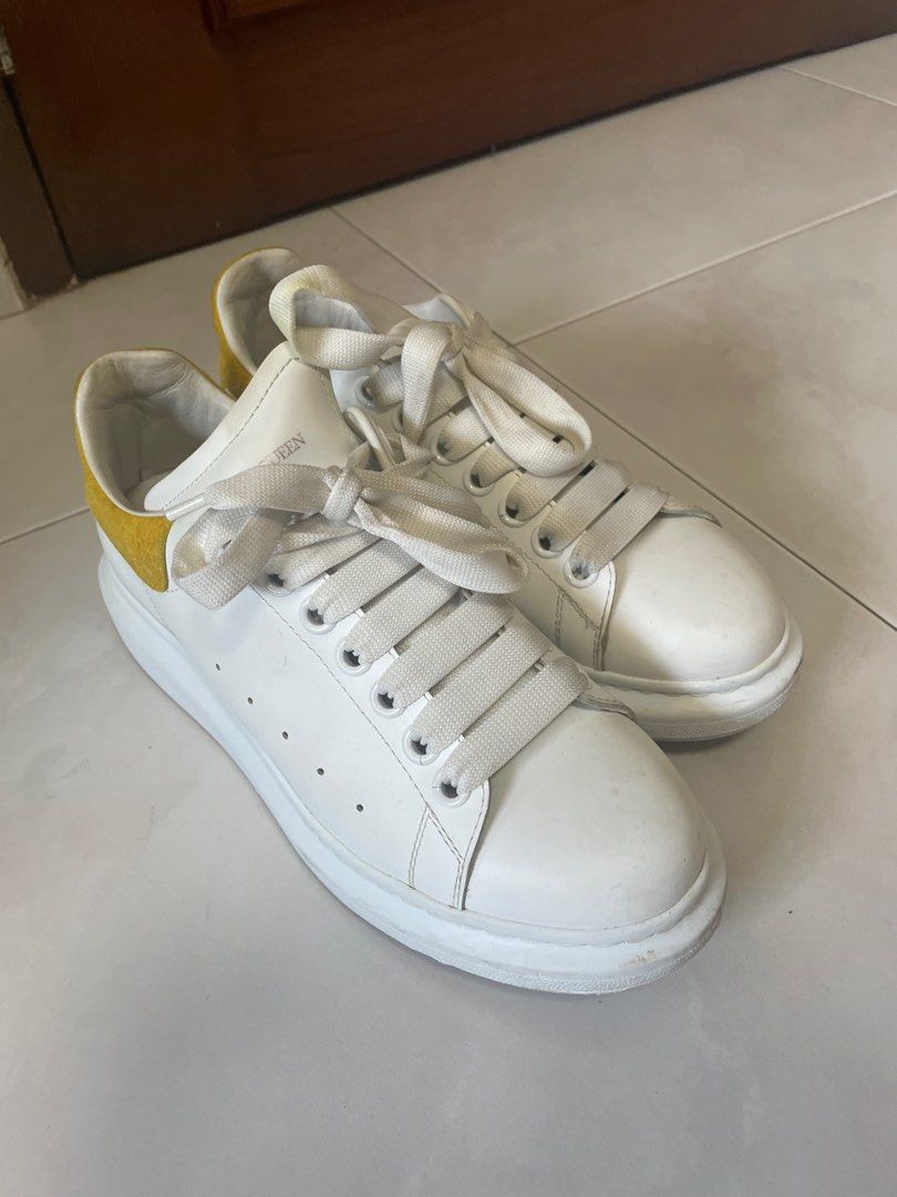 AUTHENTIC Alexander McQueen Yellow Velvet Women s Fashion