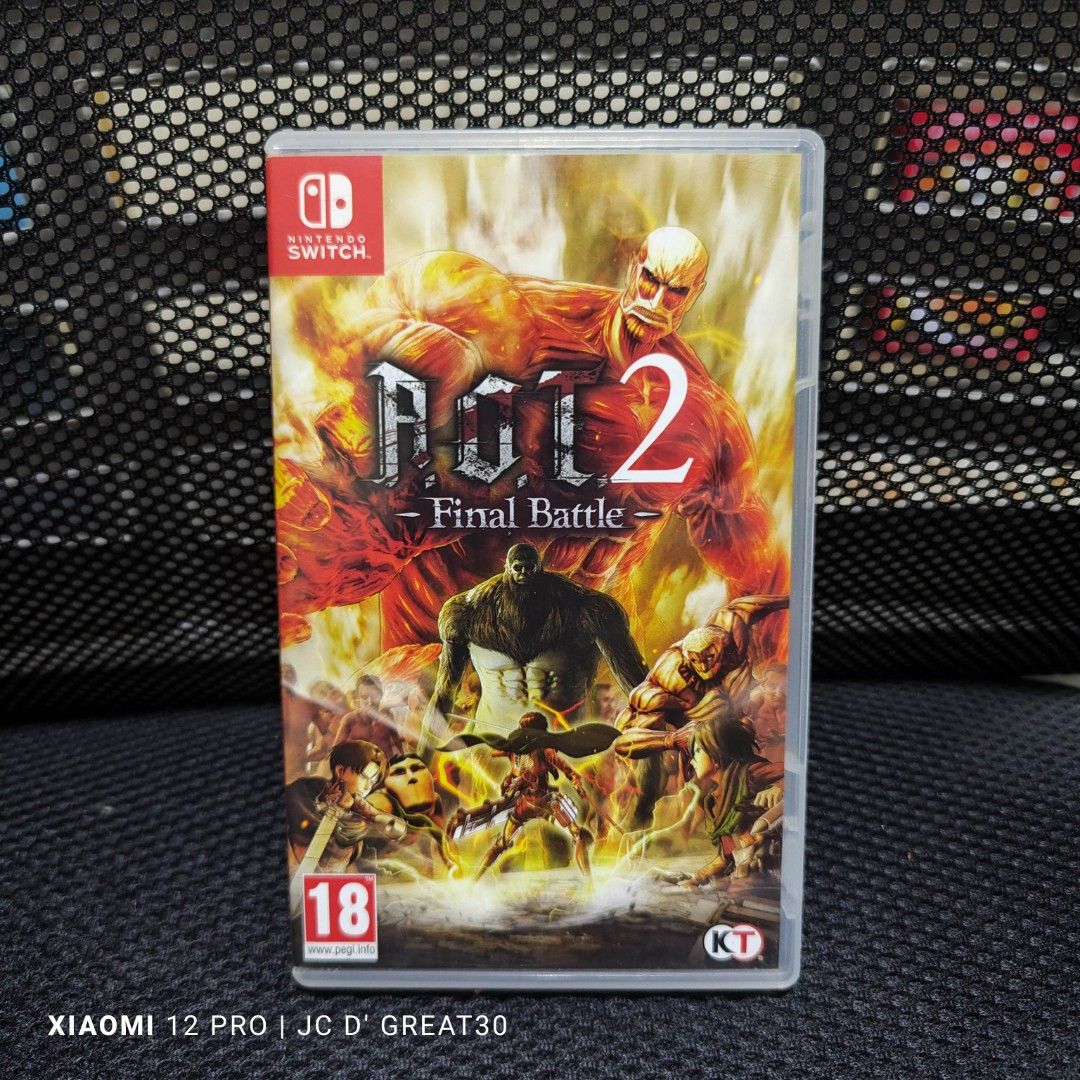 AOT 2 Final battle Switch game on Carousell