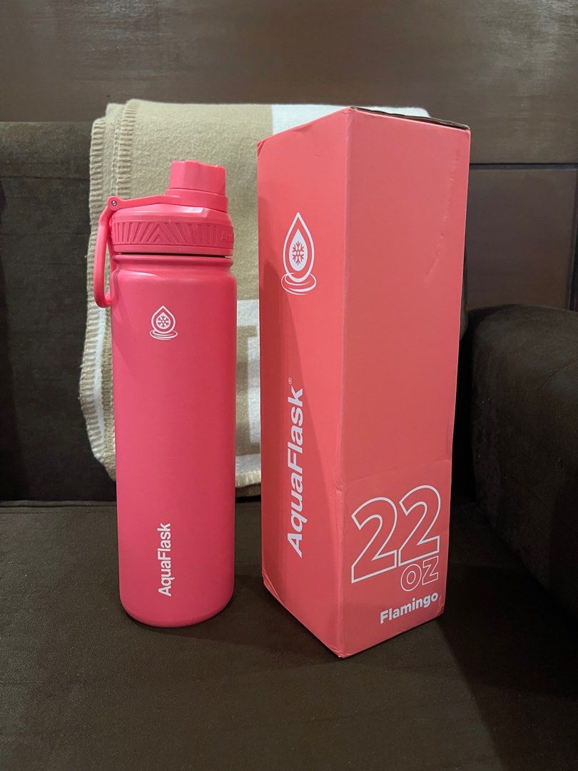 Aquaflask 22 oz. Flamingo, Furniture & Home Living, Kitchenware