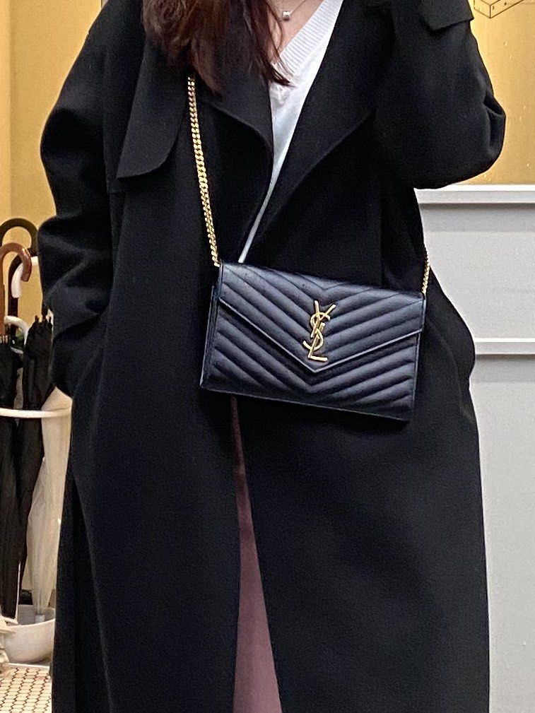 Authentic YSL WOC large in black Women s Fashion Bags Wallets Cross body Bags on Carousell