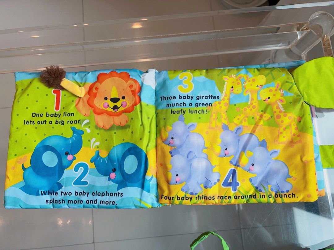 Aolso Baby Soft Book, Baby Cloth Books Quiet Book For Toddlers, Elephant Tails Sensory Books For Babies Touch And Feel Soft Books, Safe Nontoxic Early Learning Babies First Books (Elephant