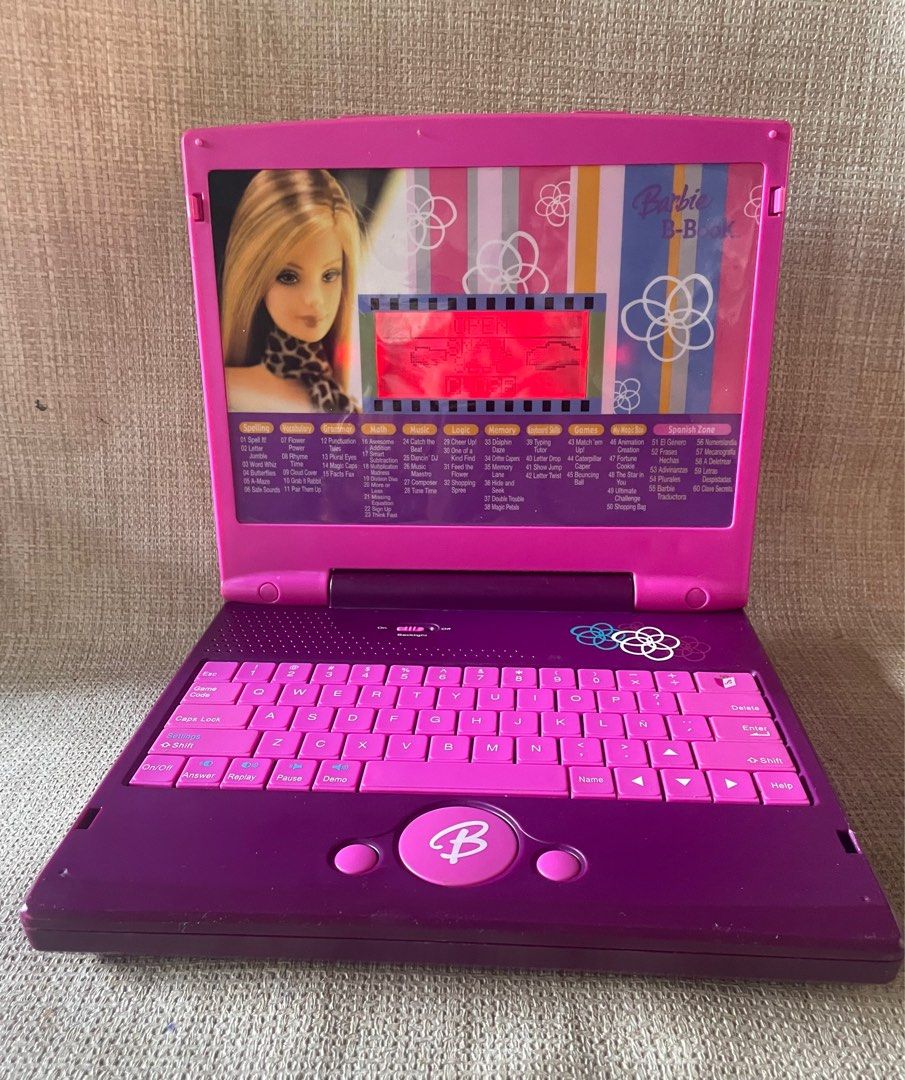 Barbie b book learning laptop deals