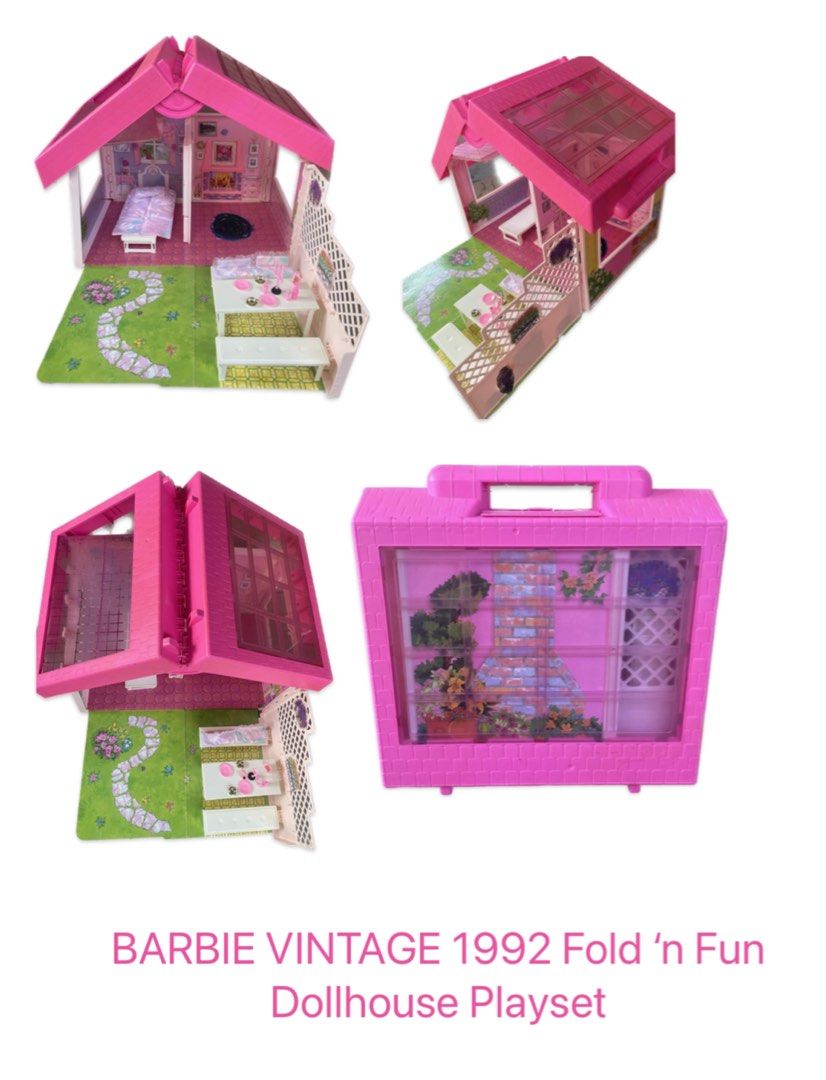 1992 barbie fold n deals fun house