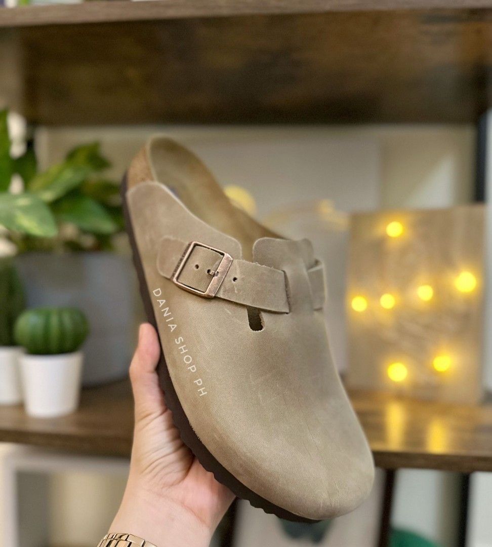 Birkenstock boston oiled leather tobacco hot sale