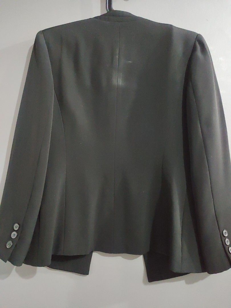Black Mandarin Collar Blazer Female Women s Fashion Coats