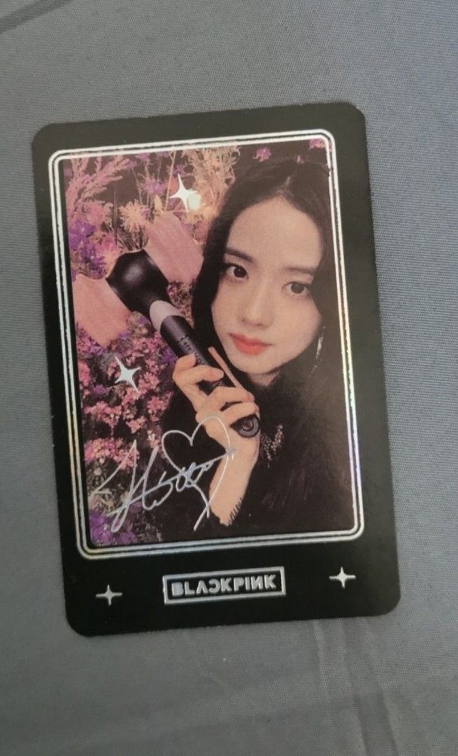 Blackpink Limited Edition Jisoo Card, Hobbies & Toys, Collectibles ...