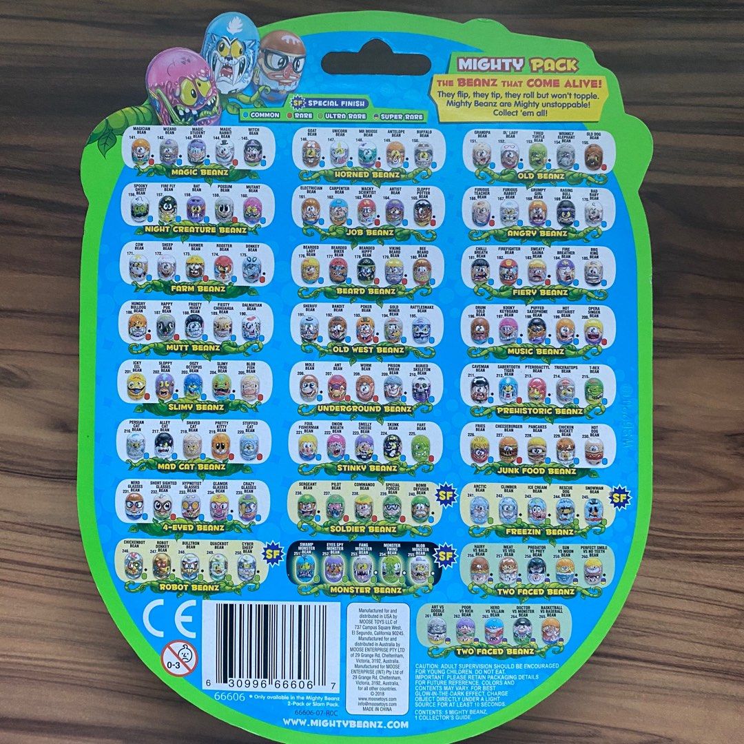 BN Mighty Beanz 2019 Series 2 5 Pack Blister Includes 5 Beanz