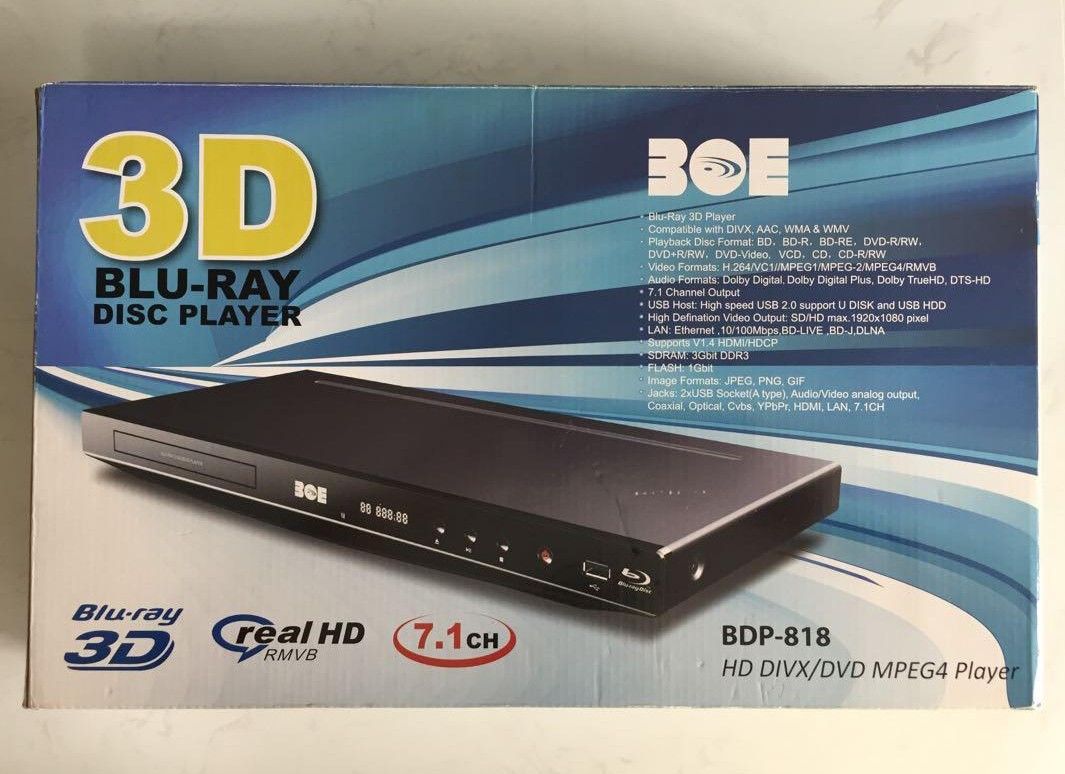 BOE Blu Ray Region Free Player, TV & Home Appliances, TV