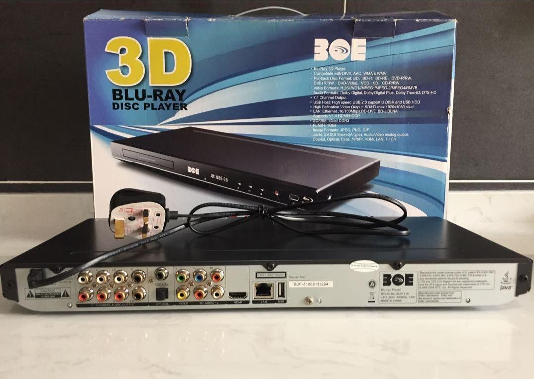 BOE Blu Ray Region Free Player, TV & Home Appliances, TV