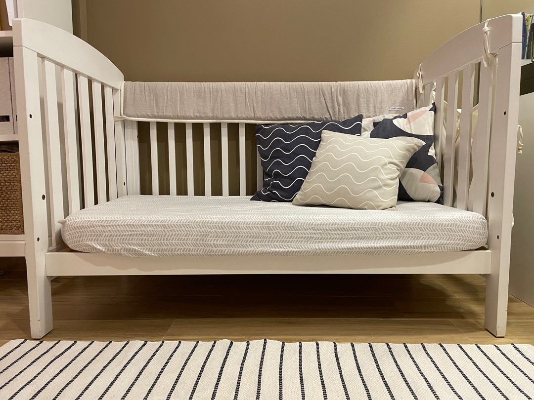 [Premium] Boori Alice White Wooden Baby Cot Made in Australia, Babies