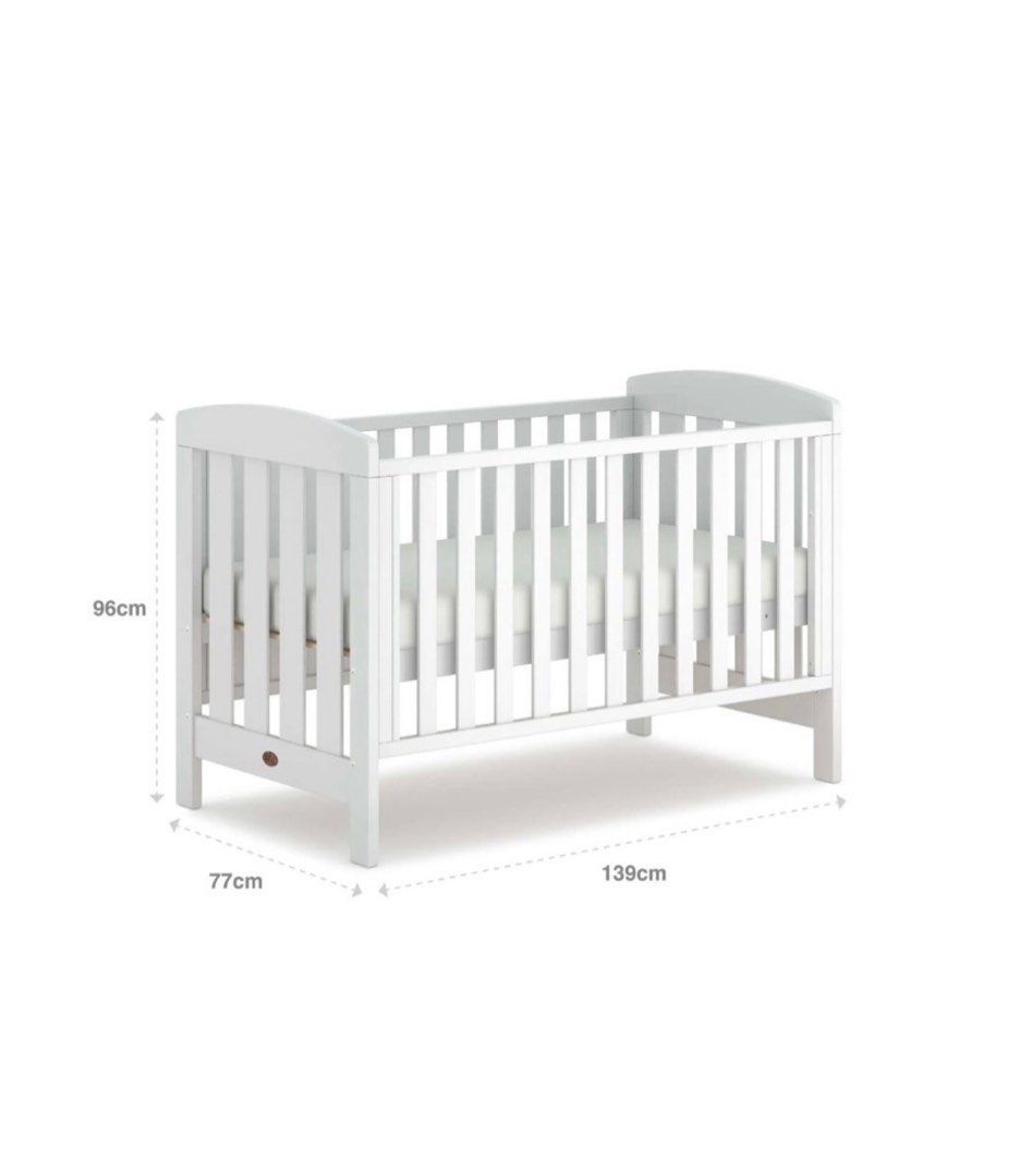 [Premium] Boori Alice White Wooden Baby Cot Made in Australia, Babies