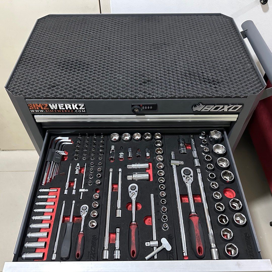 BOXO TOOLS 7Drawer Digit Lock Tool with 222 pcs Professional