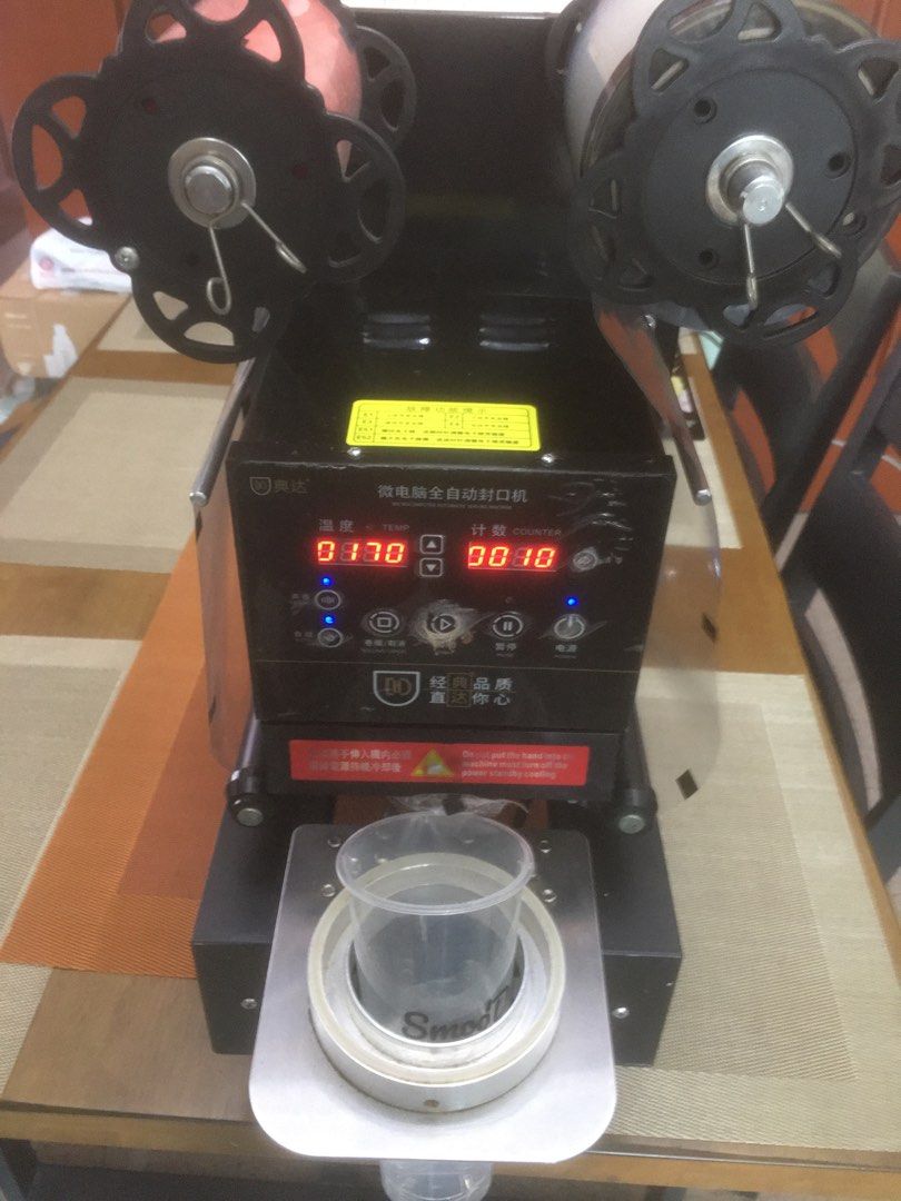 Bubble Tea Sealing Machine 90mm, TV & Home Appliances, Kitchen