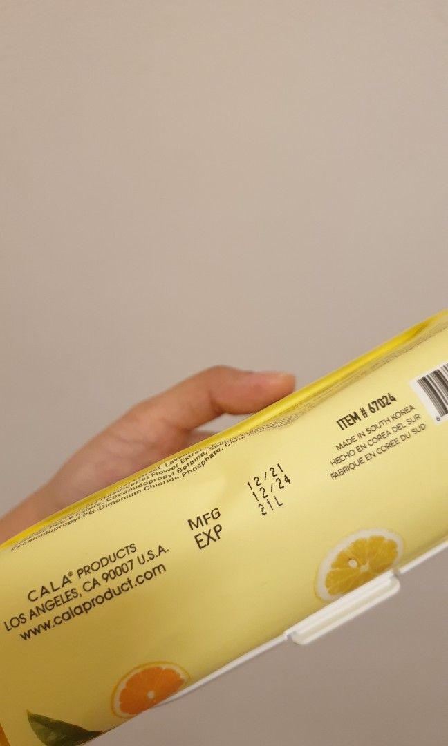 Cala Vitamin C makeup remover cleansing tissues 60 sheets, Beauty